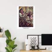 Archangel Michael en Satan van Jacopo Tintoretto Poster (Thuiskantoor)