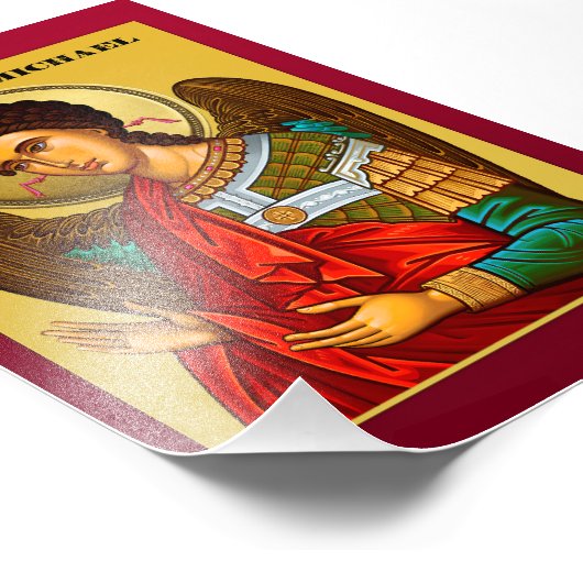 Archangel Michael Foto Afdruk (Hoek)