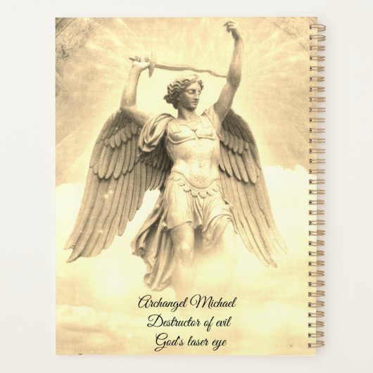 Archangel Michael-gele planner (Achterkant)