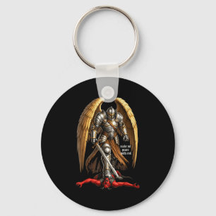 Archangel Michael Geloofsontwerp Maak Geen Vrede M Sleutelhanger