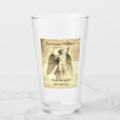 Archangel Michael God's laser-gele glazen beker (Voorkant)