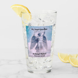 Archangel Michael God's laseroog, blauwe glazen be