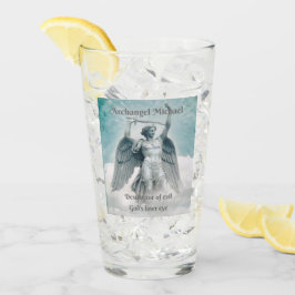 Archangel Michael God's laseroog, grijze Glass Cup Glas