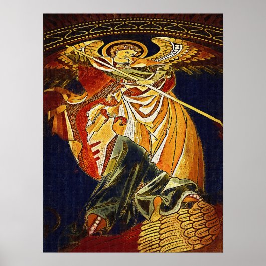 Archangel Michael Gothic, Kaiser Wilhelm Church Poster (Voorkant)