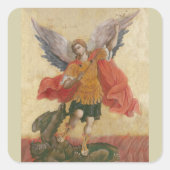 Archangel Michael Icon Vierkante Sticker (Voorkant)