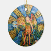 Archangel Michael Kerstornament Keramisch Ornament (Links)