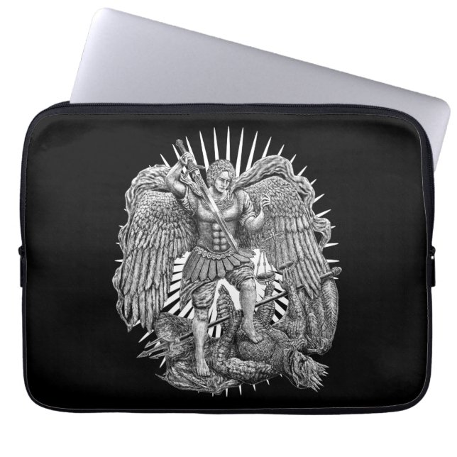 Archangel Michael Laptop Sleeve (Voorkant)
