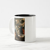 Archangel Michael levert zielen aan het ziekenhuis Tweekleurige Koffiemok (Voorkant links)