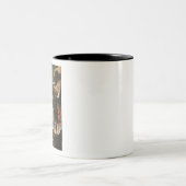 Archangel Michael levert zielen aan het ziekenhuis Tweekleurige Koffiemok (Center)