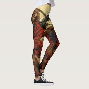 Archangel Michael met Devil Leggings