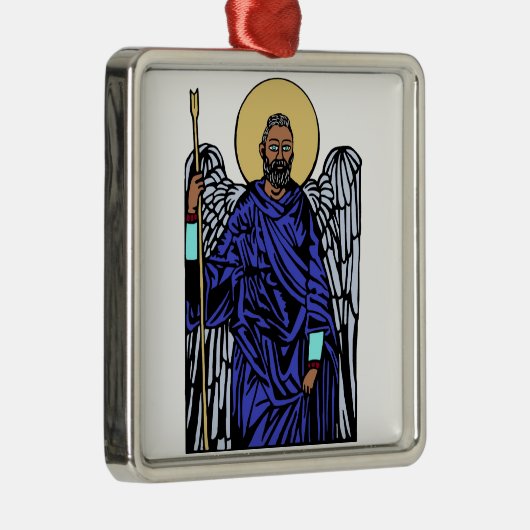 Archangel Michael Metalen Ornament (Rechts)