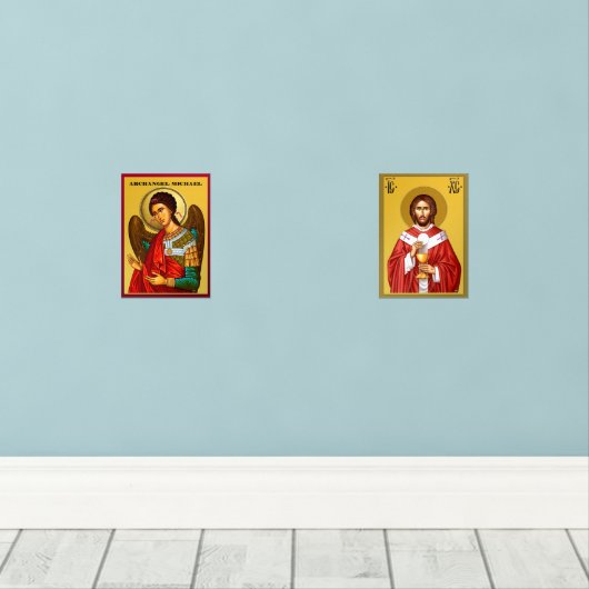 Archangel Michael Muurkunst Sets (Houten vloer)