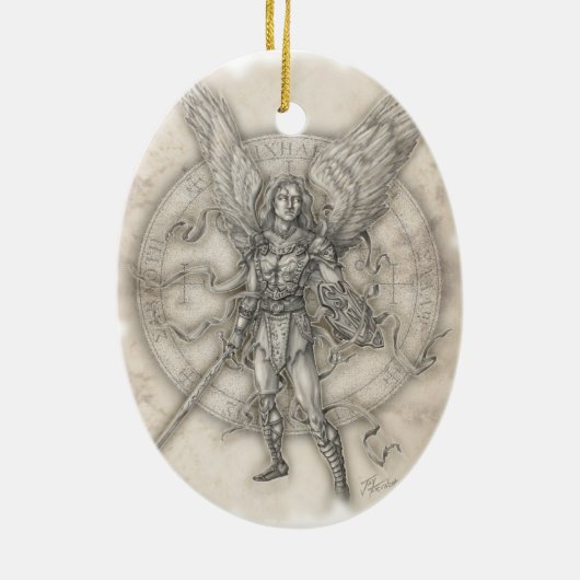 Archangel Michael Ornament (Achterkant)