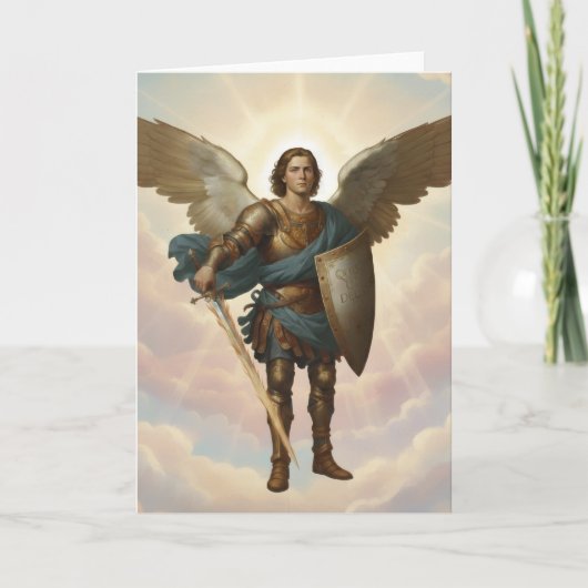Archangel Michael Painting Angel Michael Kaart (Voorkant)