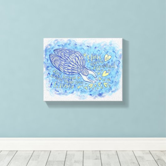 Archangel Michael Painting Wrapped Canvas Art (Insitu (Houten vloer))