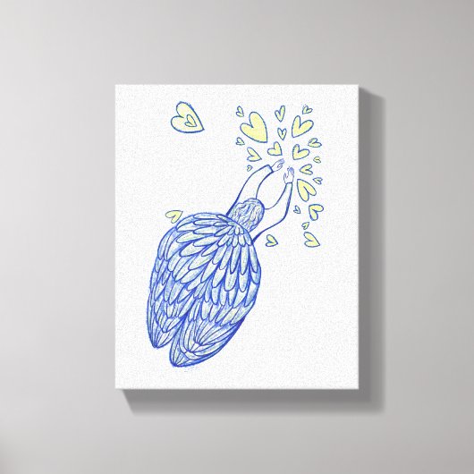 Archangel Michael Painting Wrapped Canvas Art Afdruk (Voorkant)