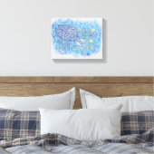 Archangel Michael Painting Wrapped Canvas Art Afdruk (Insitu (Slaapkamer))