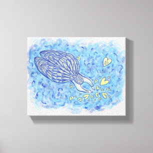 Archangel Michael Painting Wrapped Canvas Art Afdruk