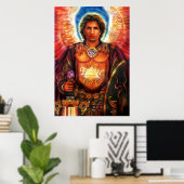 Archangel Michael Poster (Thuiskantoor)