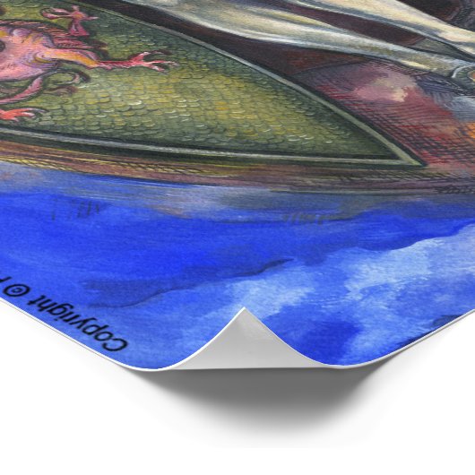 "Archangel Michael" Poster 28 x 20" (Hoek)