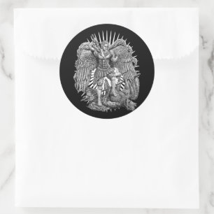 Archangel Michael Ronde Sticker