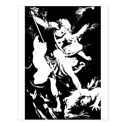 Archangel Michael Rubber Stamp Rubberstempel (Afrduk)