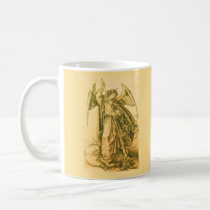 Archangel Michael Slay Devil  Gold Koffiemok
