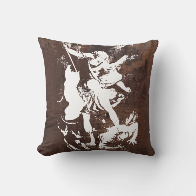 Archangel Michael T-Shirt Kussen (Voorkant)