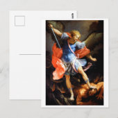 Archangel Michael tramples Satan, Guido Reni Briefkaart (Voorkant / Achterkant)