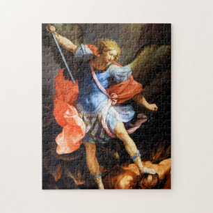 Archangel Michael tramples Satan, Guido Reni Legpuzzel