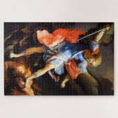 Archangel Michael tramples Satan, Guido Reni Legpuzzel (Horizontaal)