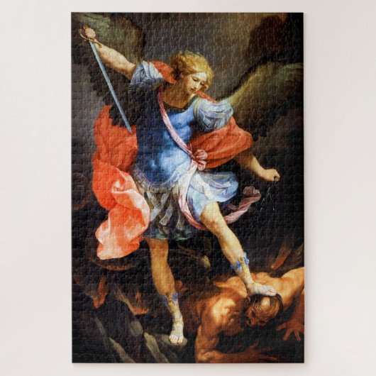 Archangel Michael tramples Satan, Guido Reni Legpuzzel (Verticaal)