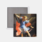 Archangel Michael tramples Satan, Guido Reni Magneet (Voorkant / Achterkant)