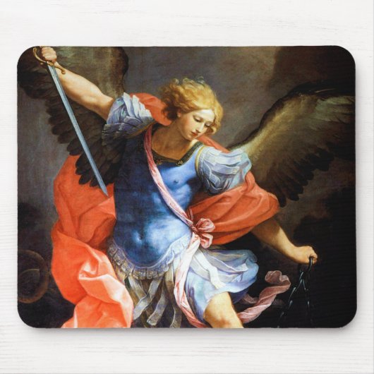 Archangel Michael tramples Satan, Guido Reni Muismat (Voorkant)