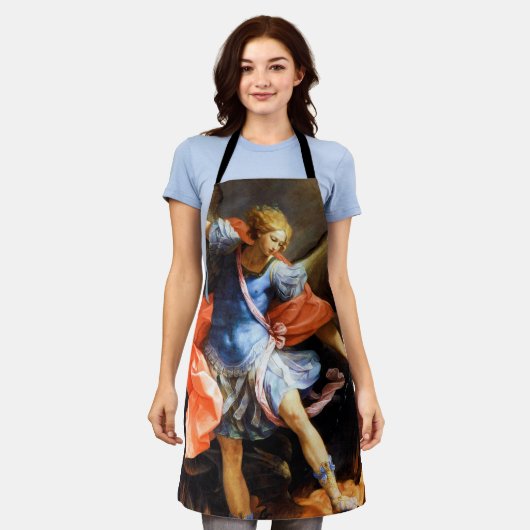 Archangel Michael tramples Satan, Guido Reni Schort (Gedragen)