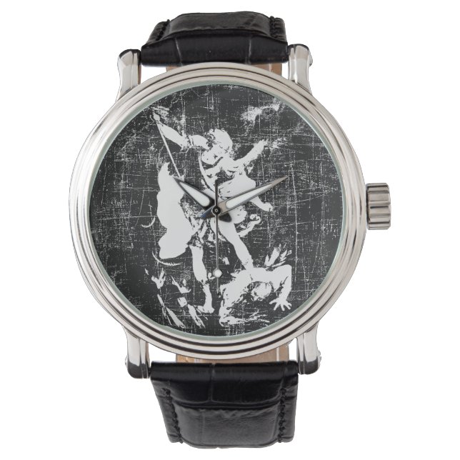 Archangel Michael Two-Tone Horloge (Voorkant)