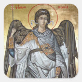 Archangel Michael Vierkante Sticker (Voorkant)