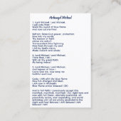 Archangel Michael Visitekaartje (Achterkant)