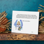 Archangel Micheal met Prayer Fotoplaat (Zijkant)