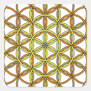 Archangel Ramiel Delight Vierkante Sticker