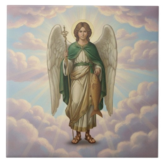 Archangel Raphael Angel Tegeltje (Voorkant)
