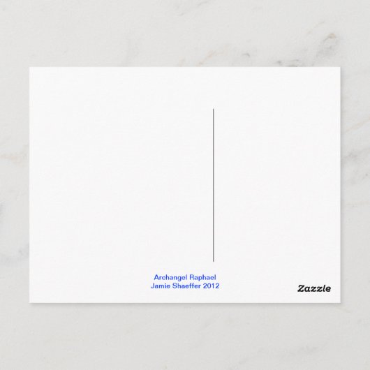 Archangel Raphael Briefkaart (Achterkant)