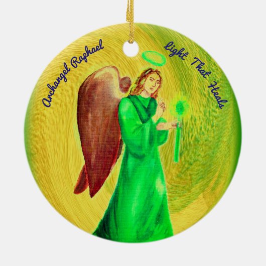 Archangel Raphael Circle Ornament (Achterkant)