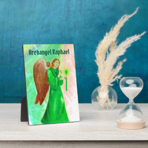 Archangel Raphael Display Plaque w/easel Fotoplaat