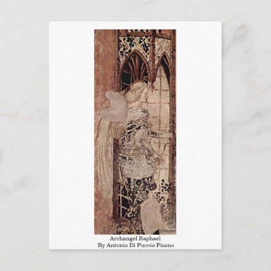 Archangel Raphael door Antonio Di Puccio Pisano Briefkaart (Voorkant)