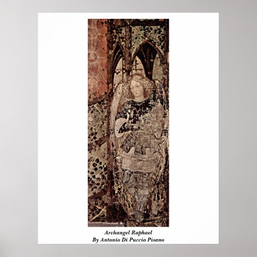 Archangel Raphael door Antonio Di Puccio Pisano Poster (Voorkant)