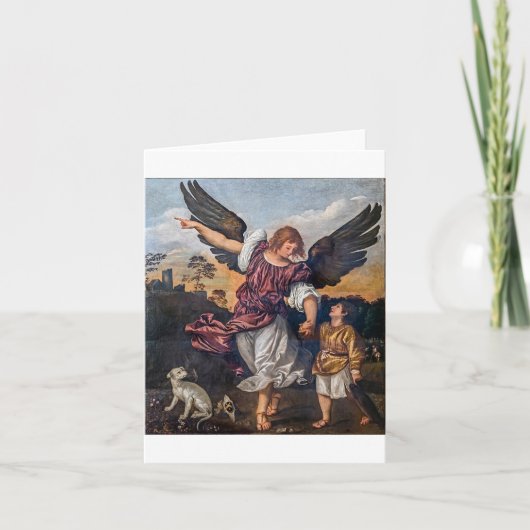 Archangel Raphael Drawing - Sint-Raphael Kaart (Voorkant)