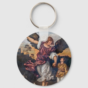 Archangel Raphael Drawing - Sint-Raphael Sleutelhanger