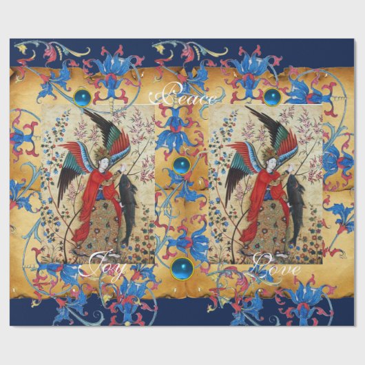 ARCHANGEL RAPHAEL EN FISH CHRISTMAS PARCHCHANGEL CADEAUPAPIER (Vlak)