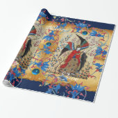 ARCHANGEL RAPHAEL EN FISH CHRISTMAS PARCHCHANGEL CADEAUPAPIER (Uitgerold)